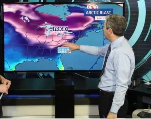 The 'Arctic Freeze' covered much of the east coast in January 2014